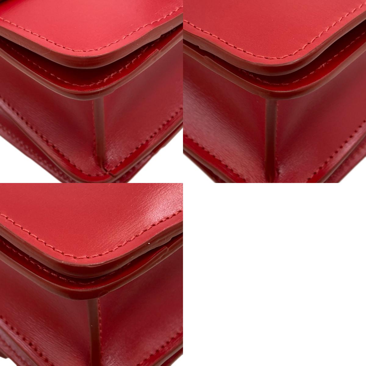 CELINE セリーヌ クラシックボックス ショルダーバッグ レザー レディース 中古