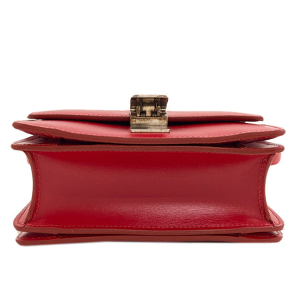 CELINE セリーヌ クラシックボックス ショルダーバッグ レザー レディース 中古