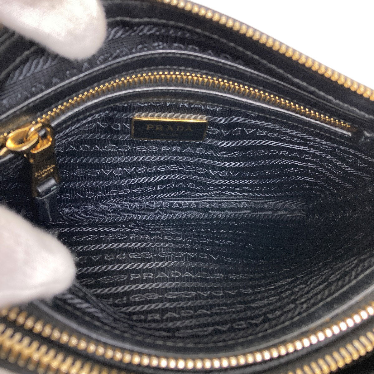 プラダ 1BH046 リボン ショルダーバッグ 中古 商品画像6