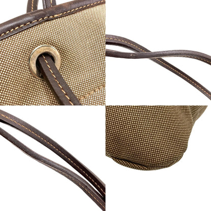 PRADA プラダ ロゴ ジャガード トートバッグ キャンバス レディース 中古