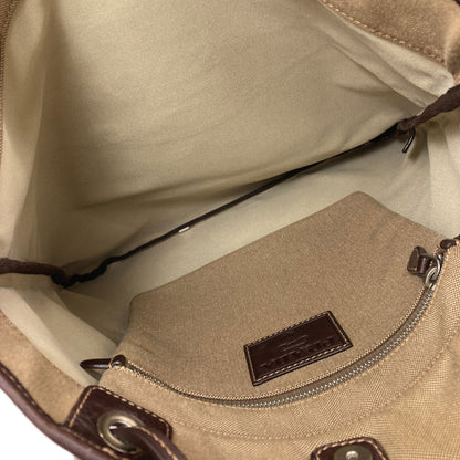 PRADA プラダ ロゴ ジャガード トートバッグ キャンバス レディース 中古