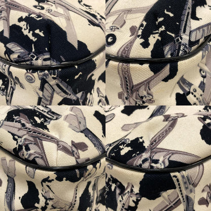 CHANEL シャネル エアライン 飛行機柄 ハンドバッグ キャンバス レディース 中古