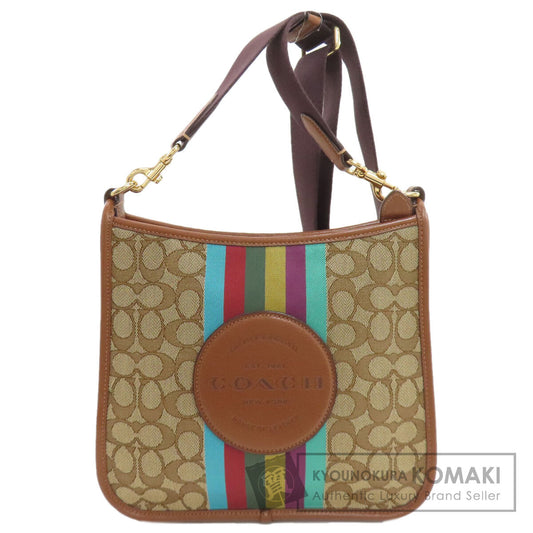 COACH コーチ CC144 シグネチャー ショルダーバッグ キャンバス レディース 中古