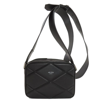 Jimmy Choo ジミーチュウ ダイヤモンドキルティング ショルダーバッグ レザー レディース 中古