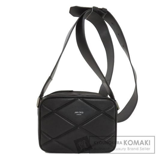 Jimmy Choo ジミーチュウ ダイヤモンドキルティング ショルダーバッグ レザー レディース 中古