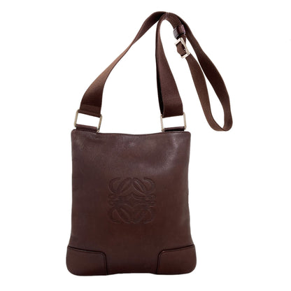 LOEWE ロエベ アナグラム ショルダーバッグ レザー レディース 中古