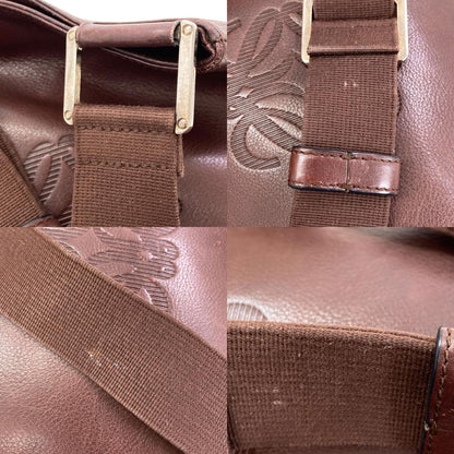 LOEWE ロエベ アナグラム ショルダーバッグ レザー レディース 中古