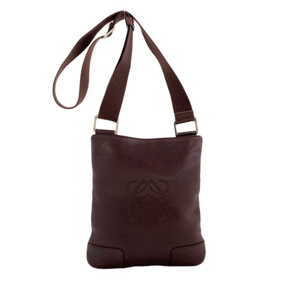 LOEWE ロエベ アナグラム ショルダーバッグ レザー レディース 中古