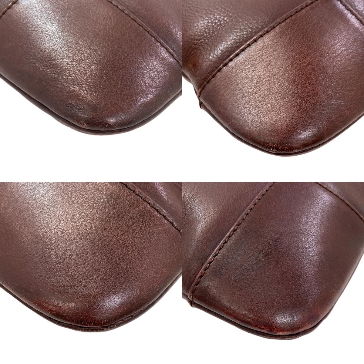 LOEWE ロエベ アナグラム ショルダーバッグ レザー レディース 中古