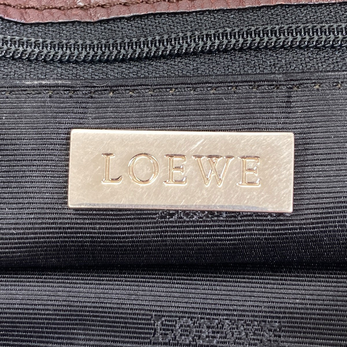 LOEWE ロエベ アナグラム ショルダーバッグ レザー レディース 中古
