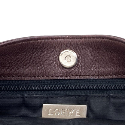 LOEWE ロエベ アナグラム ショルダーバッグ レザー レディース 中古
