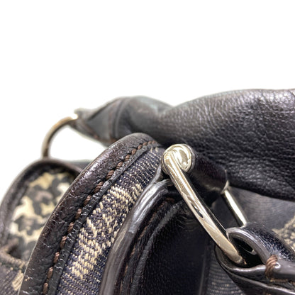 CELINE セリーヌ マカダム柄 ハンドバッグ デニム レディース 中古