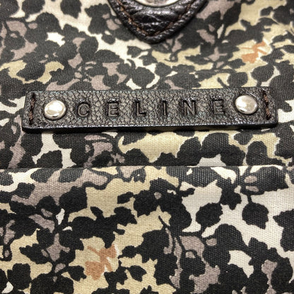 CELINE セリーヌ マカダム柄 ハンドバッグ デニム レディース 中古