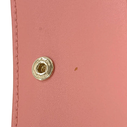 Salvatore Ferragamo サルヴァトーレフェラガモ ヴァラリボン 二つ折り財布（小銭入れあり） レザー レディース 中古