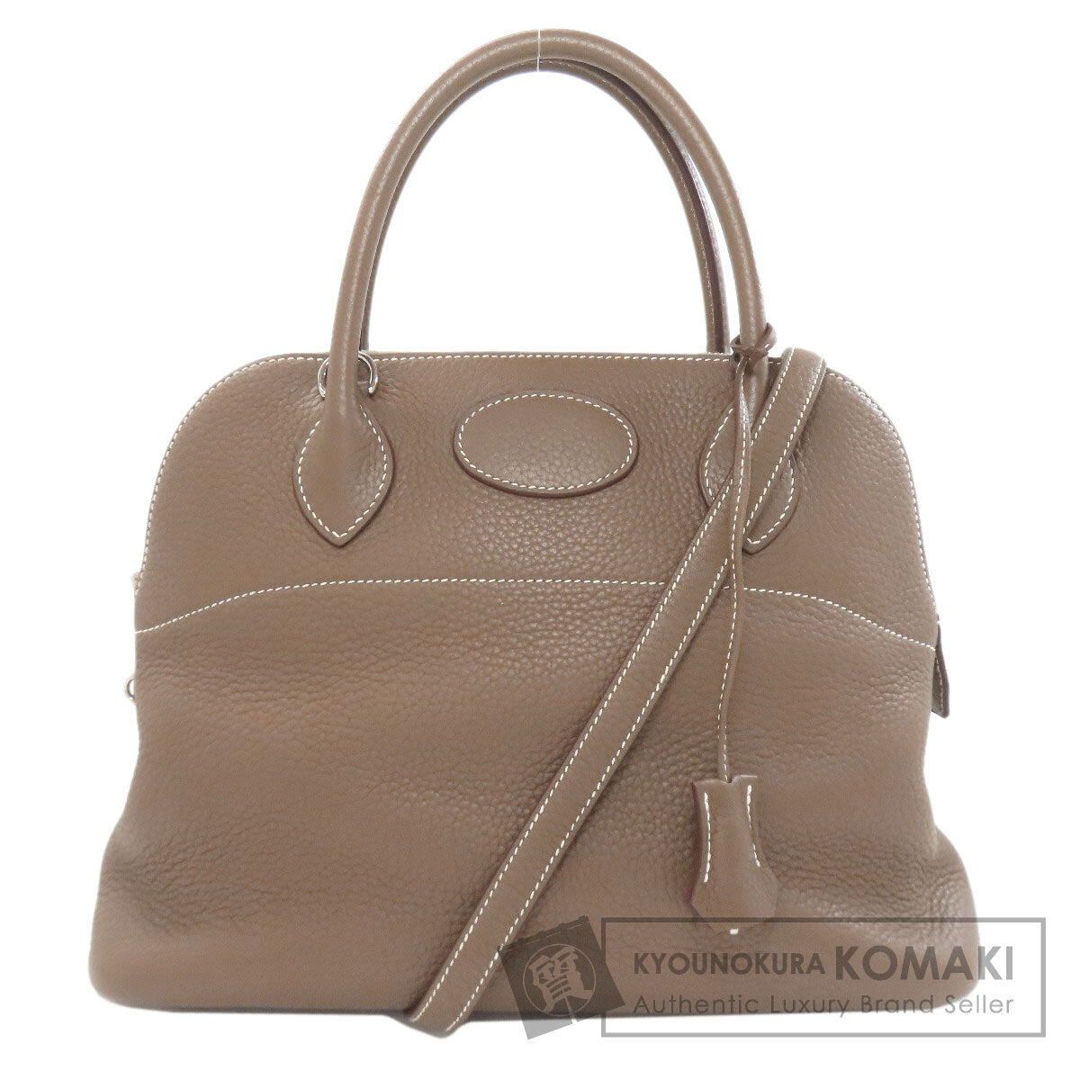 HERMES エルメス ボリード31 エトープ シルバー金具 ハンドバッグ トリヨン レディース 中古