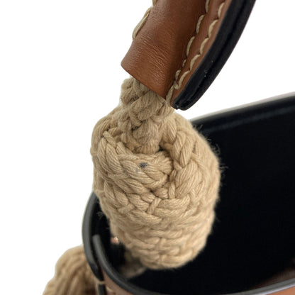 PRADA プラダ 1BE050 タンブール バケット ショルダーバッグ カーフ レディース 中古