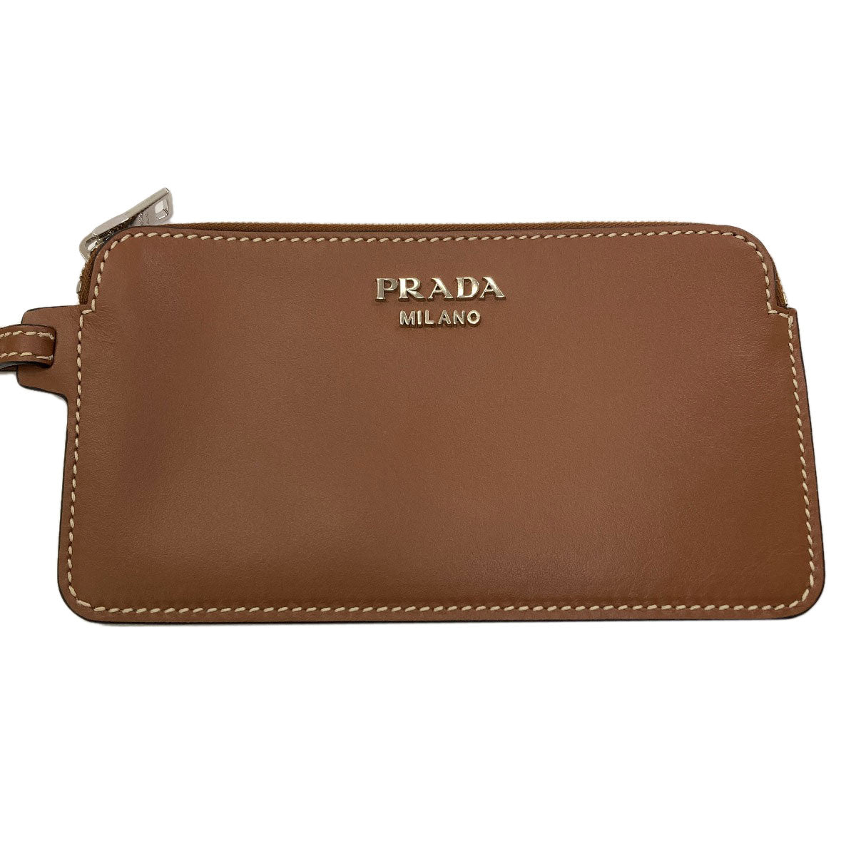 PRADA プラダ 1BE050 タンブール バケット ショルダーバッグ カーフ レディース 中古