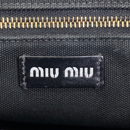 MIUMIU ミュウミュウ 2WAY ハンドバッグ キャンバス レディース 中古