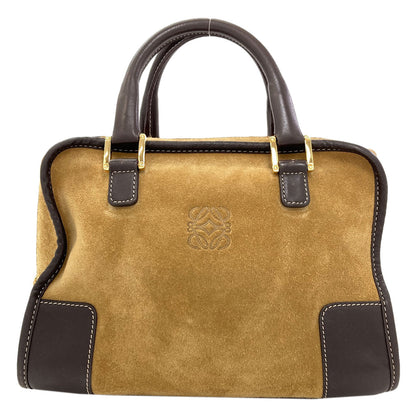 LOEWE ロエベ アマソナ ハンドバッグ スウェード レディース 中古