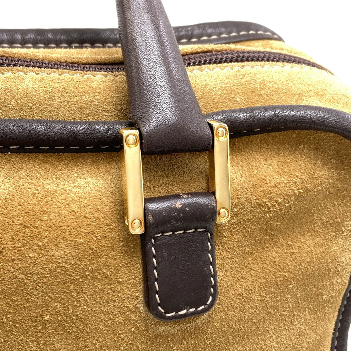 LOEWE ロエベ アマソナ ハンドバッグ スウェード レディース 中古