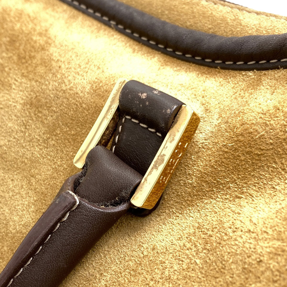 LOEWE ロエベ アマソナ ハンドバッグ スウェード レディース 中古