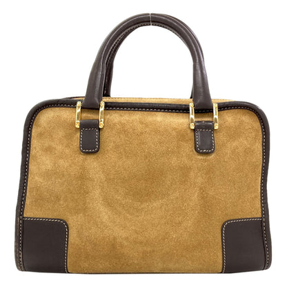 LOEWE ロエベ アマソナ ハンドバッグ スウェード レディース 中古