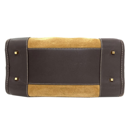 LOEWE ロエベ アマソナ ハンドバッグ スウェード レディース 中古