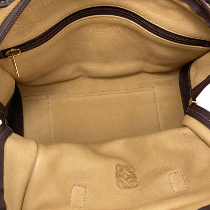 LOEWE ロエベ アマソナ ハンドバッグ スウェード レディース 中古