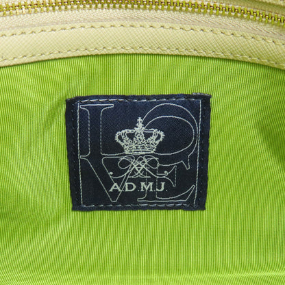 ADMJ エーディーエムジェイ ロゴ ハンドバッグ レザー レディース 中古