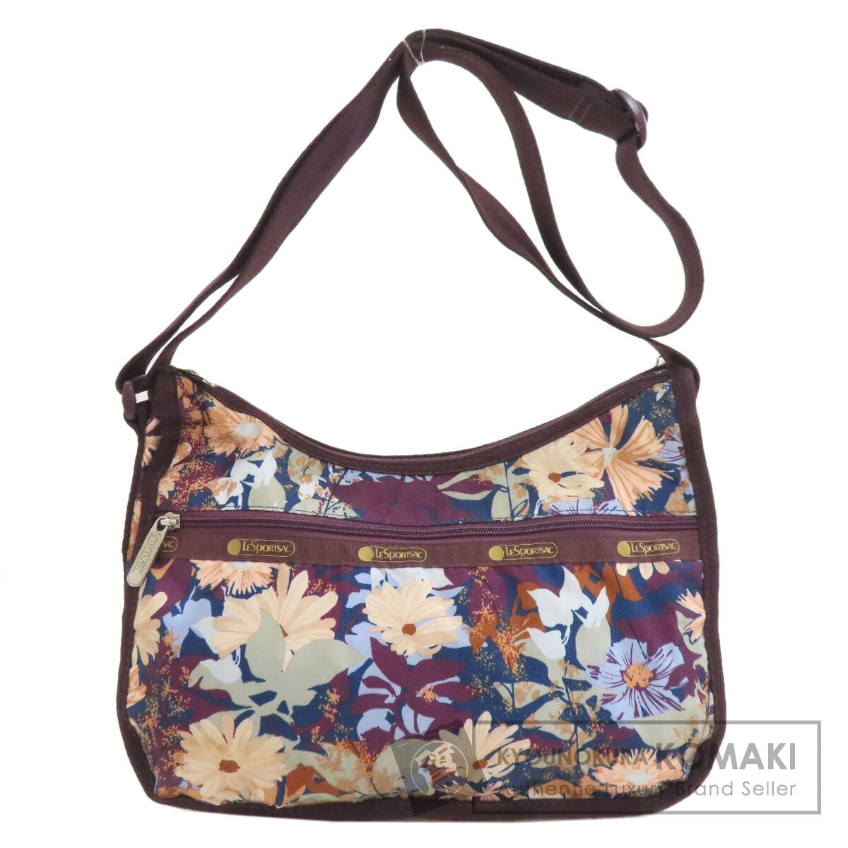 LeSportsac レスポートサック フラワー ショルダーバッグ ナイロン レディース 中古