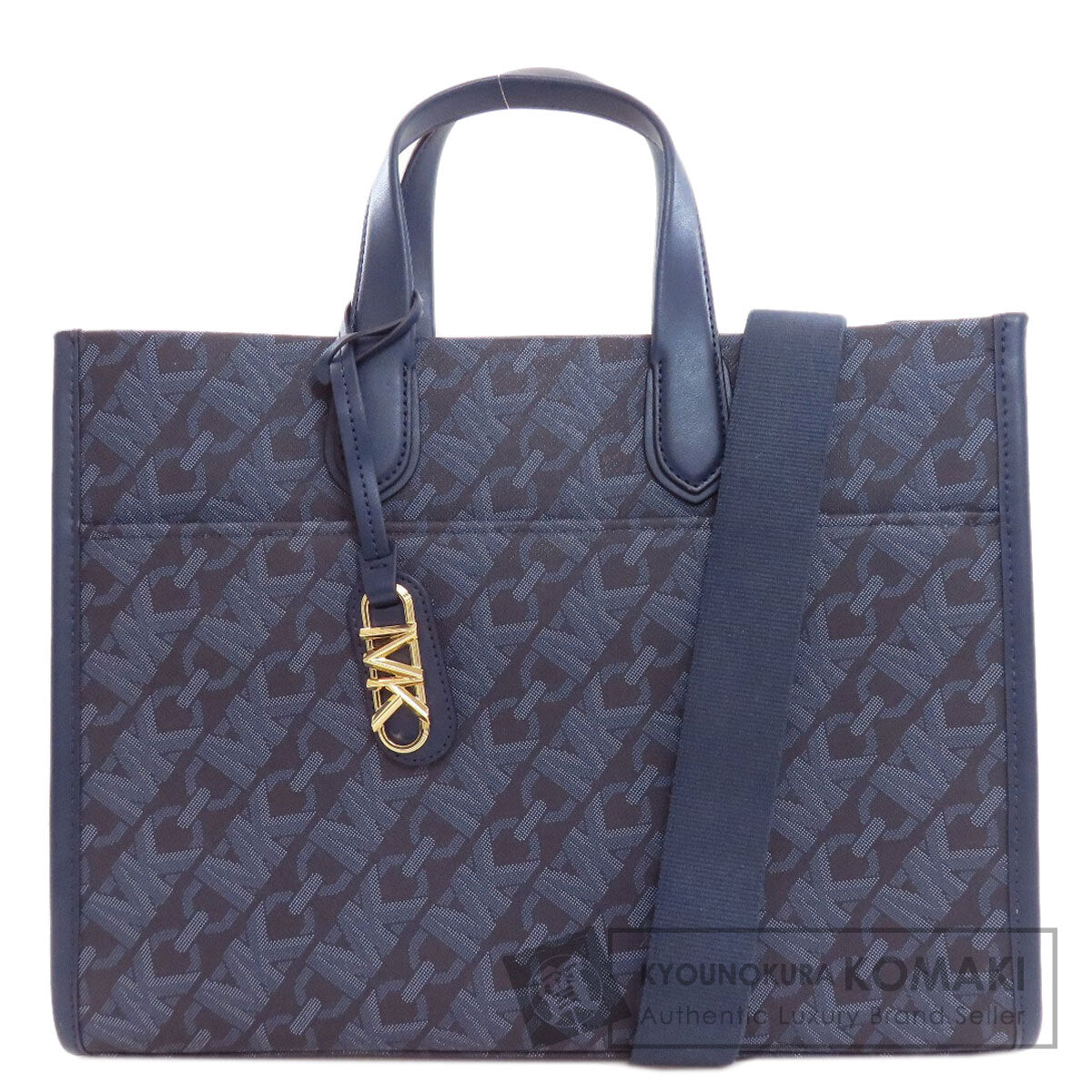 Michael Kors マイケルコース 総柄 2WAY ハンドバッグ PVC レディース 中古
