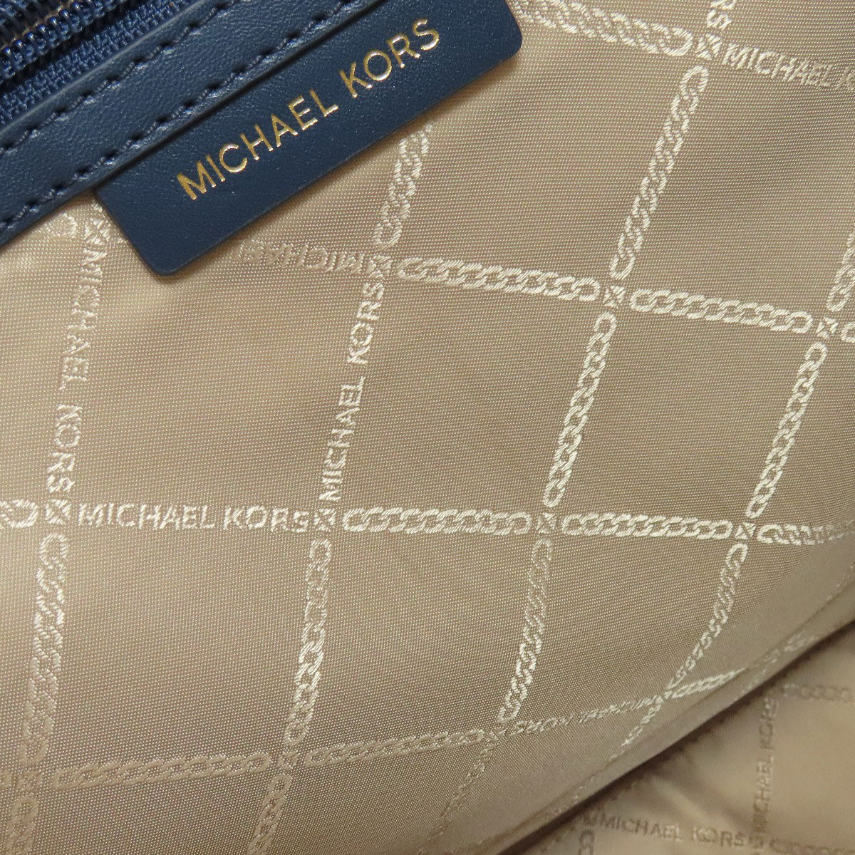 Michael Kors マイケルコース 総柄 2WAY ハンドバッグ PVC レディース 中古