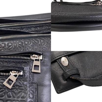 LOEWE ロエベ アナグラム リピート ショルダーバッグ カーフ レディース 中古