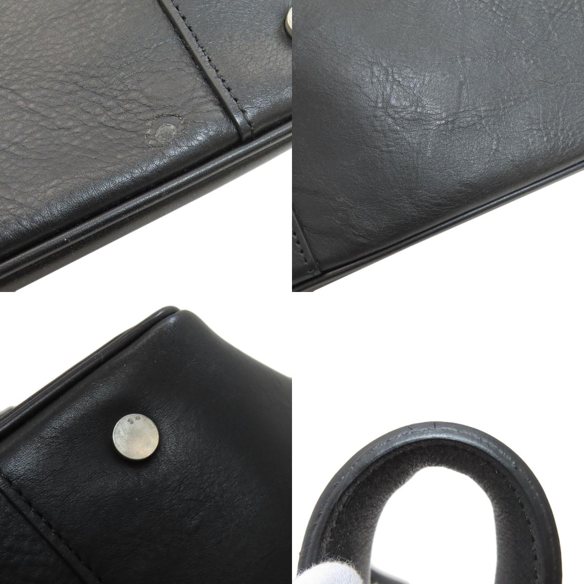 BURBERRY バーバリー チェック柄 トートバッグ レザー レディース 中古