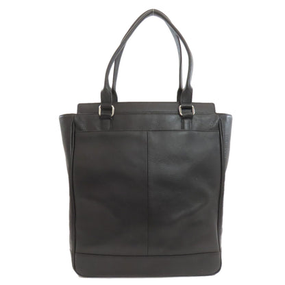 BURBERRY バーバリー チェック柄 トートバッグ レザー レディース 中古