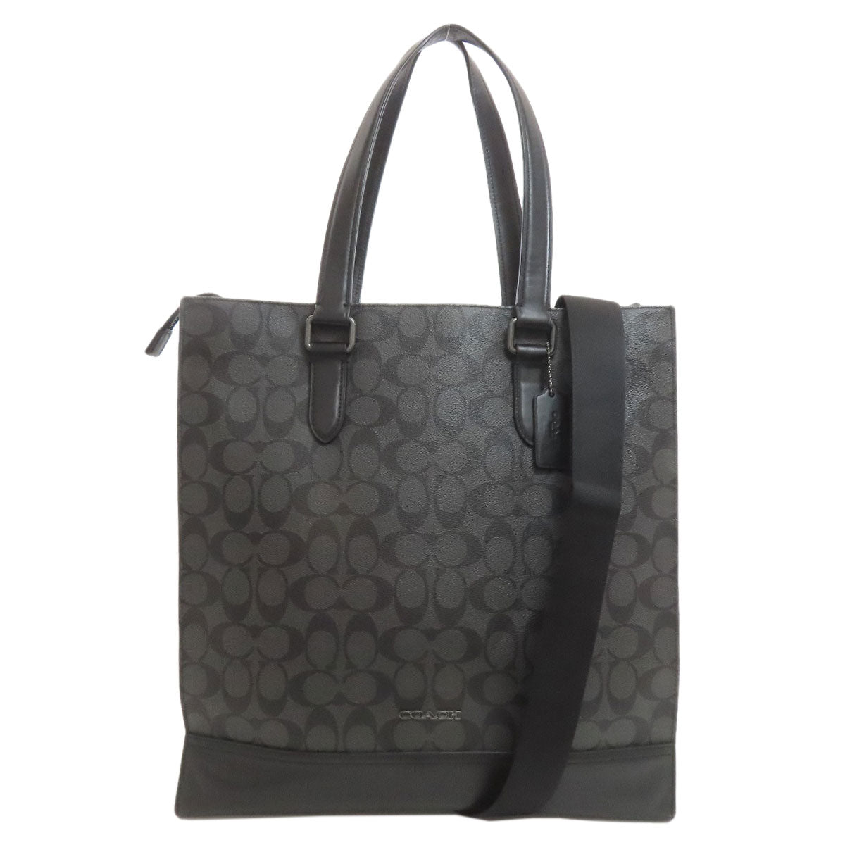 COACH コーチ C3232 シグネチャー 2WAY トートバッグ PVC レディース 中古