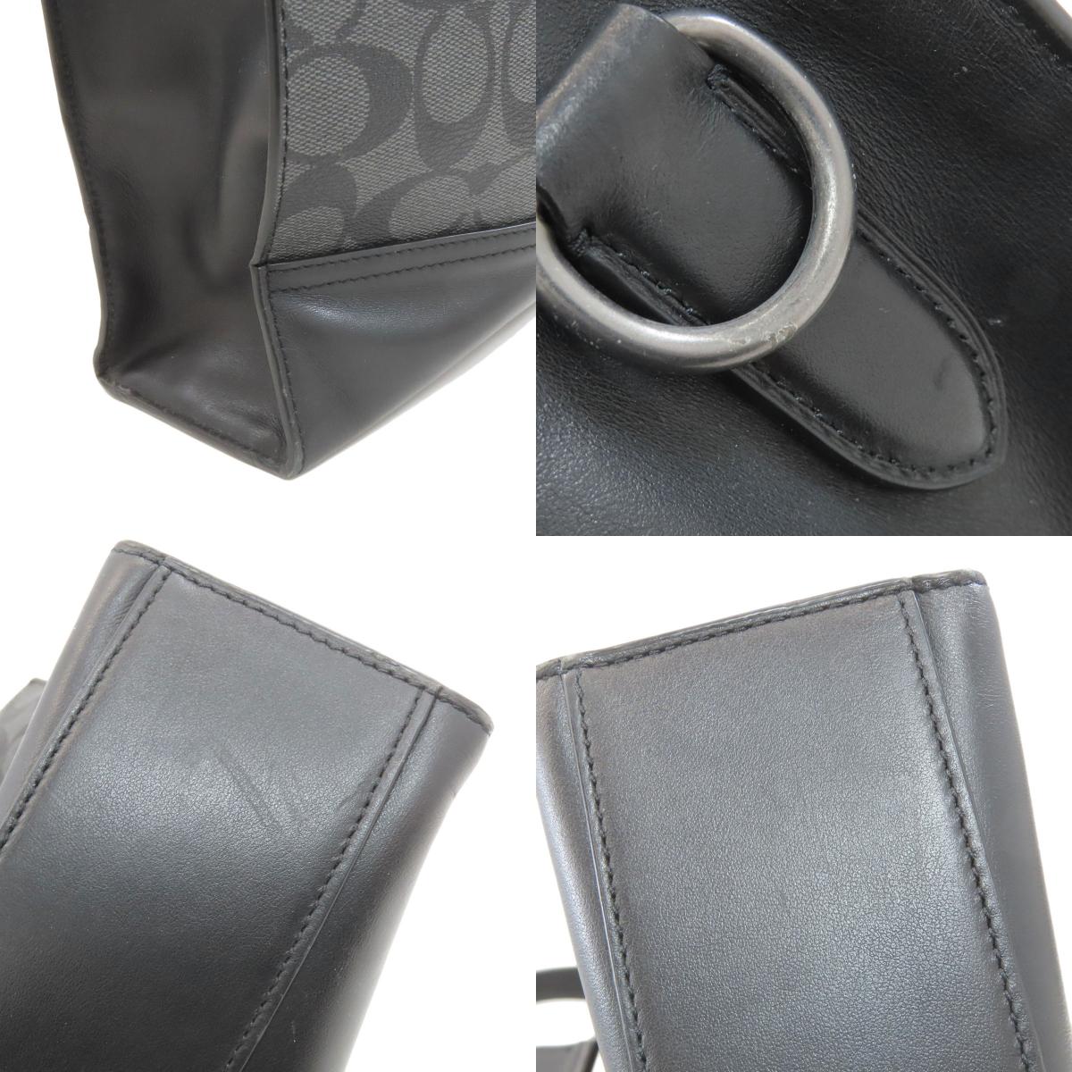 COACH コーチ C3232 シグネチャー 2WAY トートバッグ PVC レディース 中古