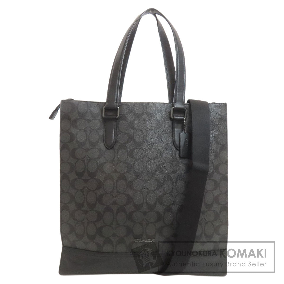 COACH コーチ C3232 シグネチャー 2WAY トートバッグ PVC レディース 中古
