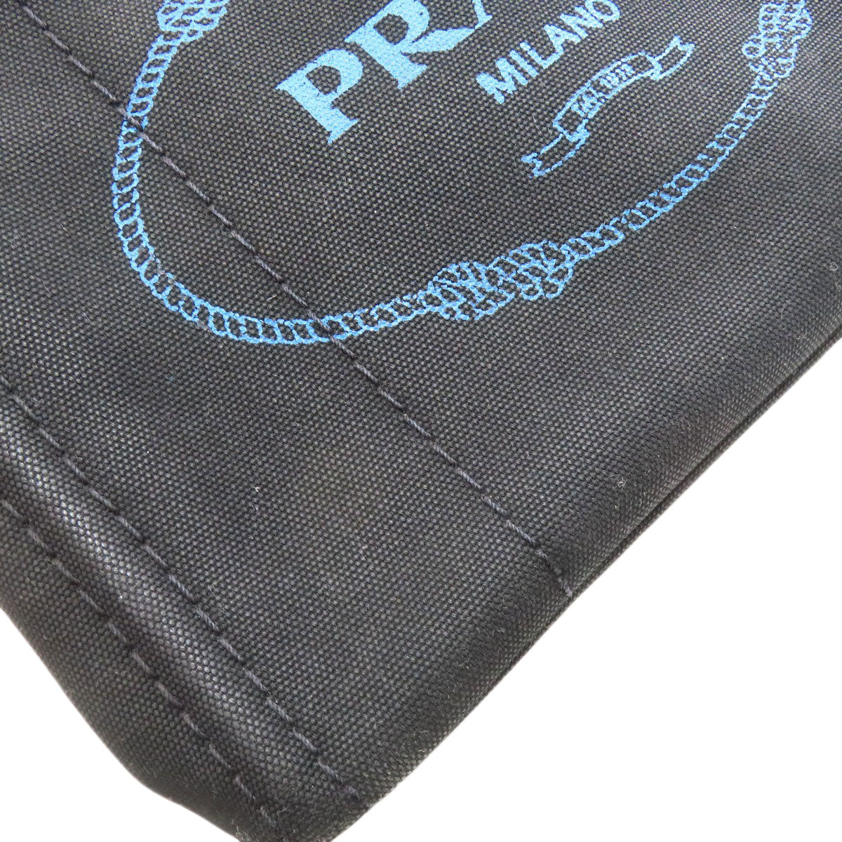 PRADA プラダ カナパミニ 2WAY ハンドバッグ キャンバス レディース 中古