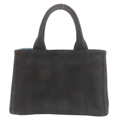 PRADA プラダ カナパミニ 2WAY ハンドバッグ キャンバス レディース 中古