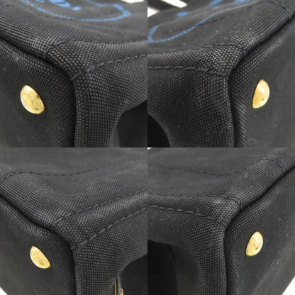 PRADA プラダ カナパミニ 2WAY ハンドバッグ キャンバス レディース 中古
