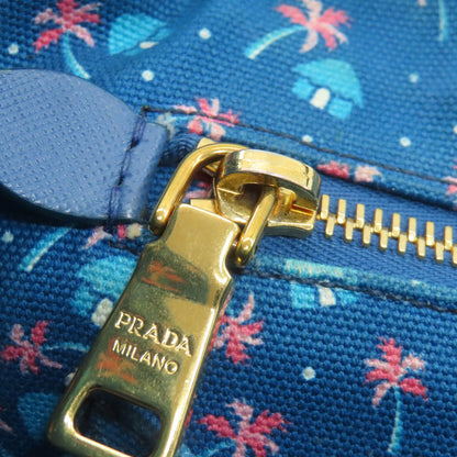 PRADA プラダ カナパミニ 2WAY ハンドバッグ キャンバス レディース 中古