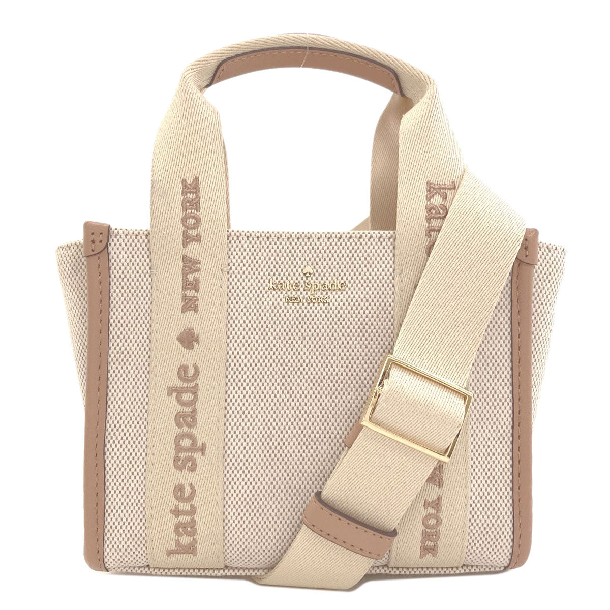 kate spade ケイトスペード 2WAY ハンドバッグ キャンバス レディース 中古