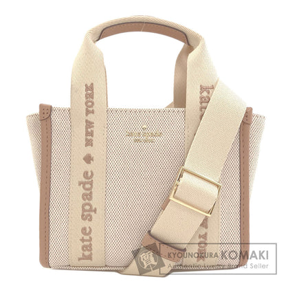 kate spade ケイトスペード 2WAY ハンドバッグ キャンバス レディース 中古