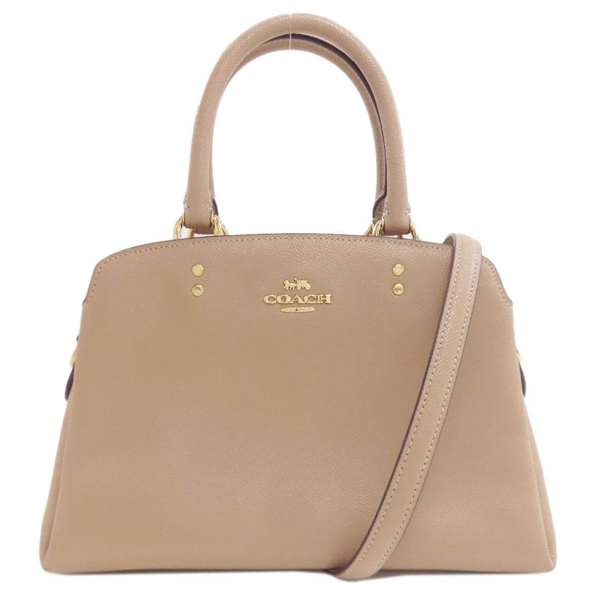COACH コーチ 91146 ミニ リリー キャリーオール 2WAY ハンドバッグ レザー レディース 中古