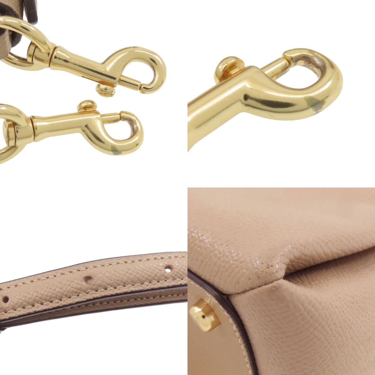 COACH コーチ 91146 ミニ リリー キャリーオール 2WAY ハンドバッグ レザー レディース 中古