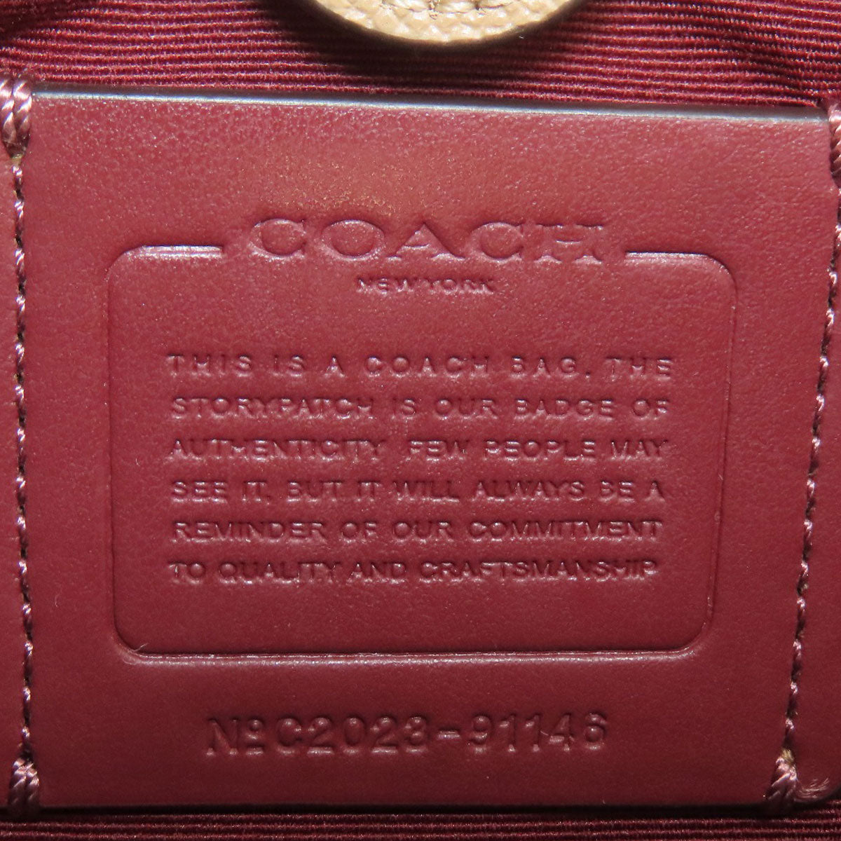 COACH コーチ 91146 ミニ リリー キャリーオール 2WAY ハンドバッグ レザー レディース 中古