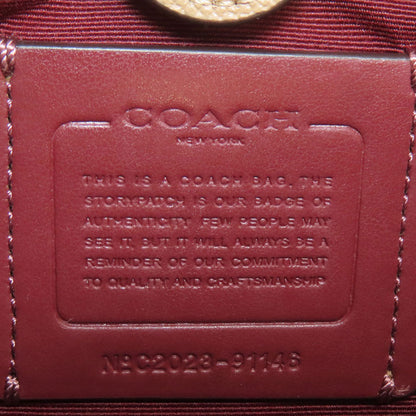 COACH コーチ 91146 ミニ リリー キャリーオール 2WAY ハンドバッグ レザー レディース 中古