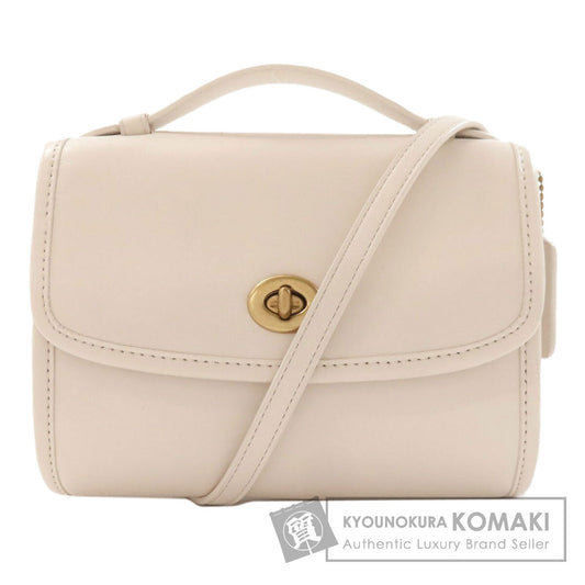 COACH コーチ C3486 キップ ターンロック クロスボディ 2WAY ハンドバッグ レザー レディース 中古