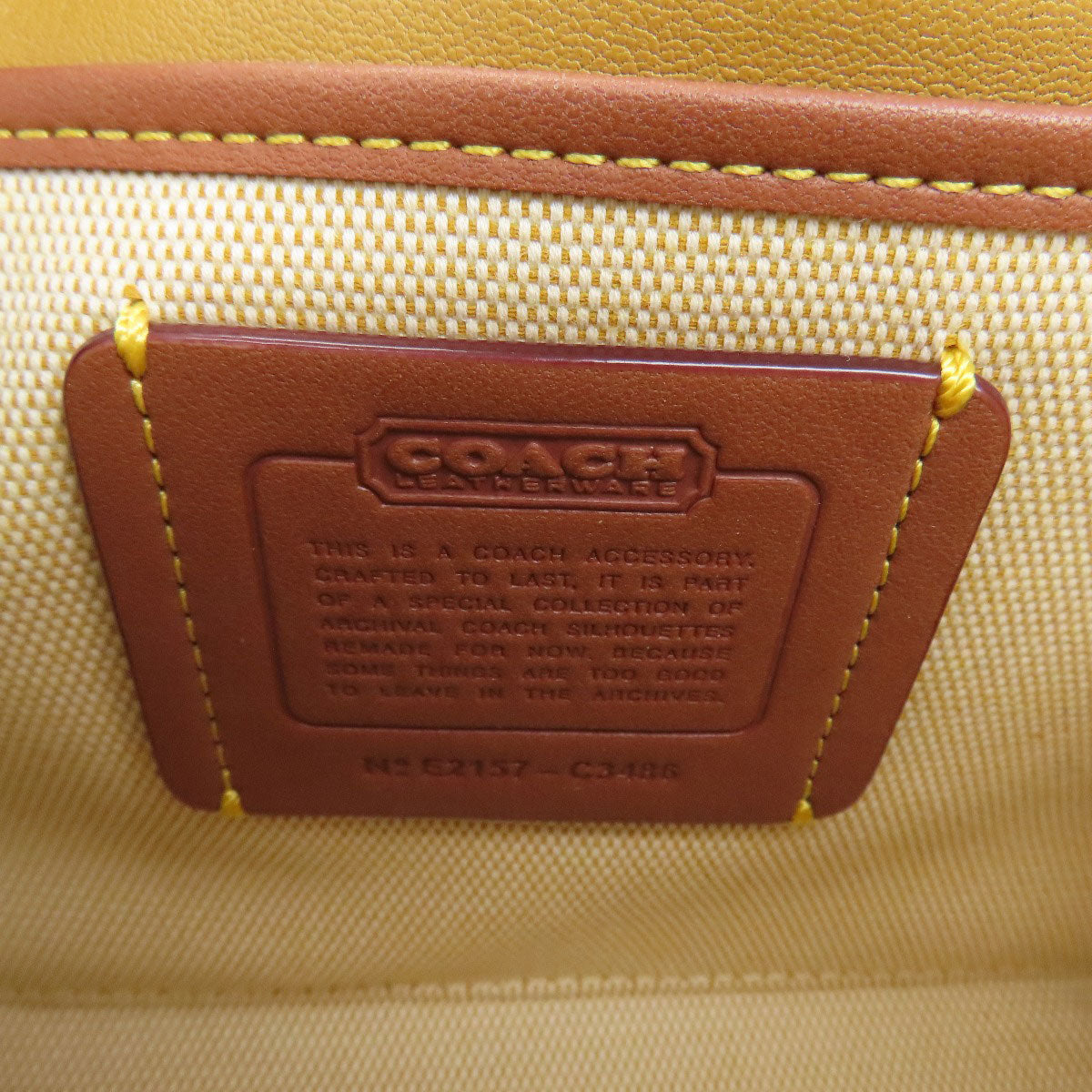 COACH コーチ C3486 キップ ターンロック クロスボディ 2WAY ハンドバッグ レザー レディース 中古